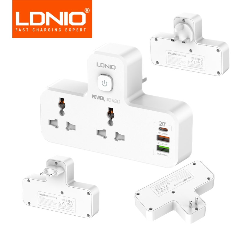 Smart Power Strip - LDNIO enchufe de regleta 2500W adaptador