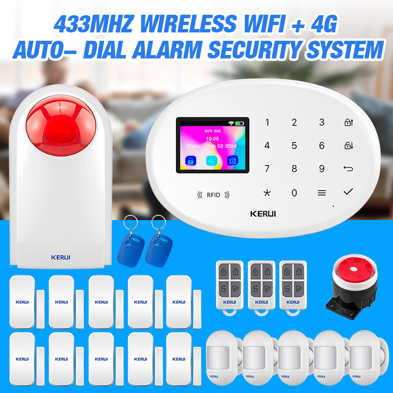 Smart Smoke Detector - KERUI 4G Tuya sistema de alarma