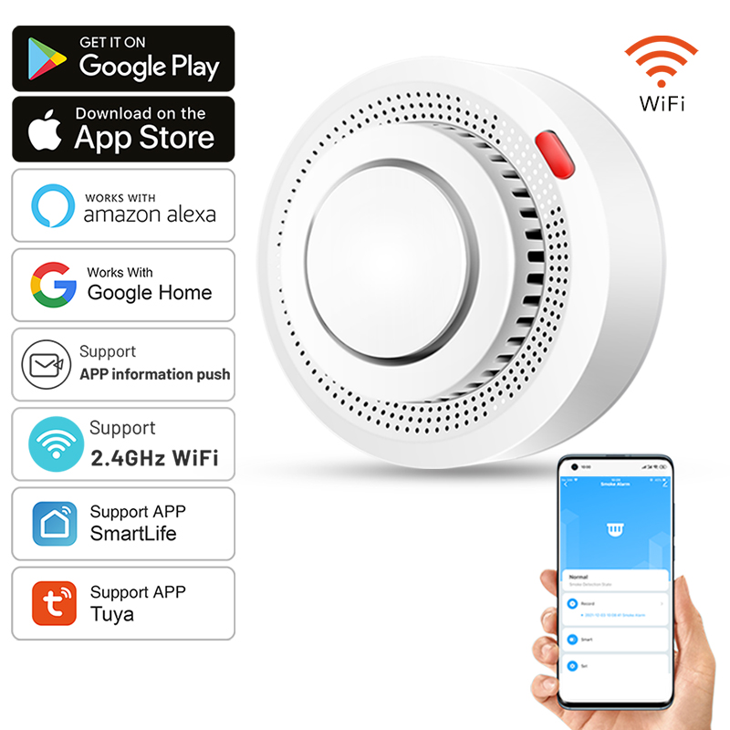 Smart Smoke Detector - Sensor de Humo Inteligente WiFi Tuya,