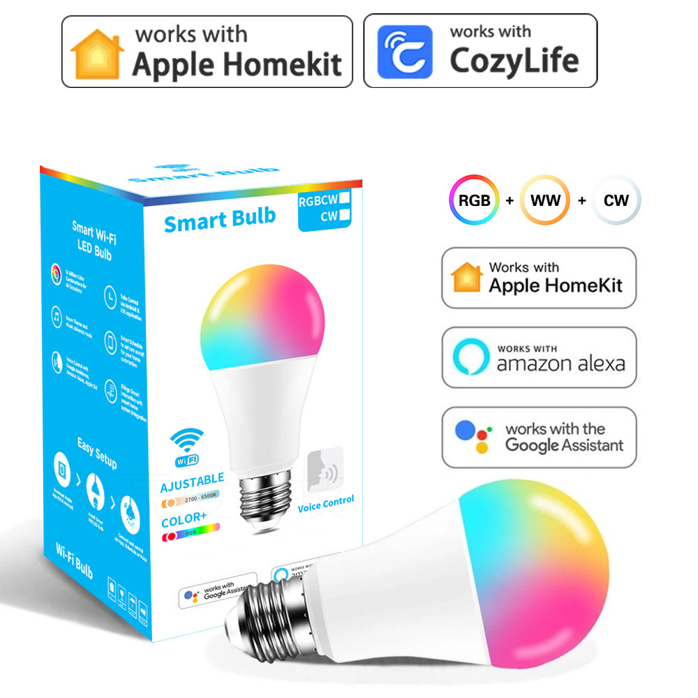 Smart Home Apple - Lámpara de luz Homekit WiFi de