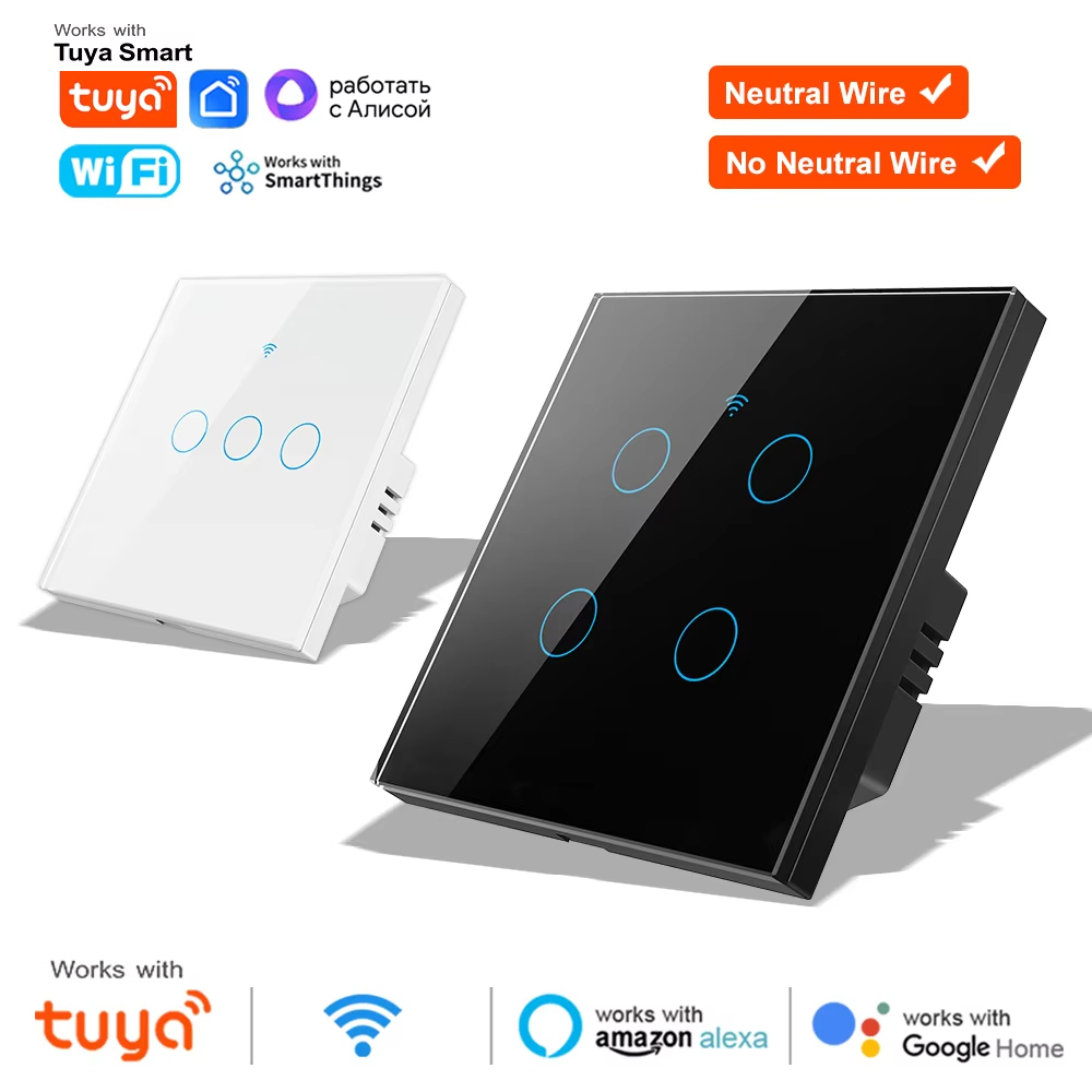 Smart Home System - Interruptor de Luz Táctil Inteligente Inalámbrico