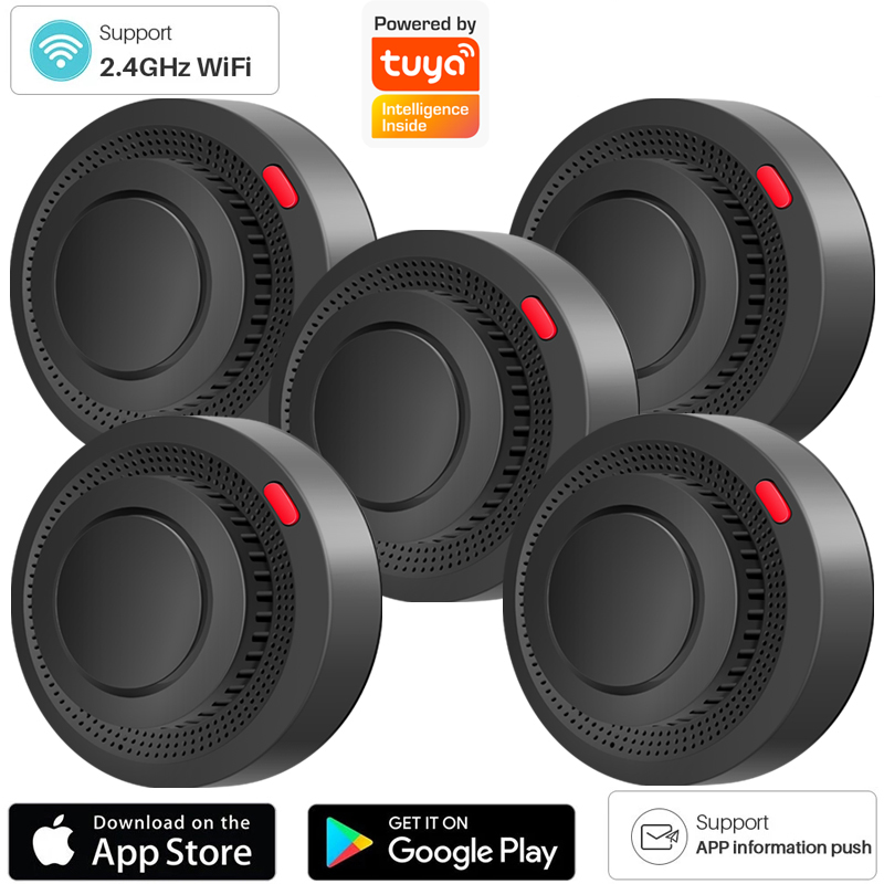 Smart Smoke Detector - Detector de humo WiFi de 2,4G,
