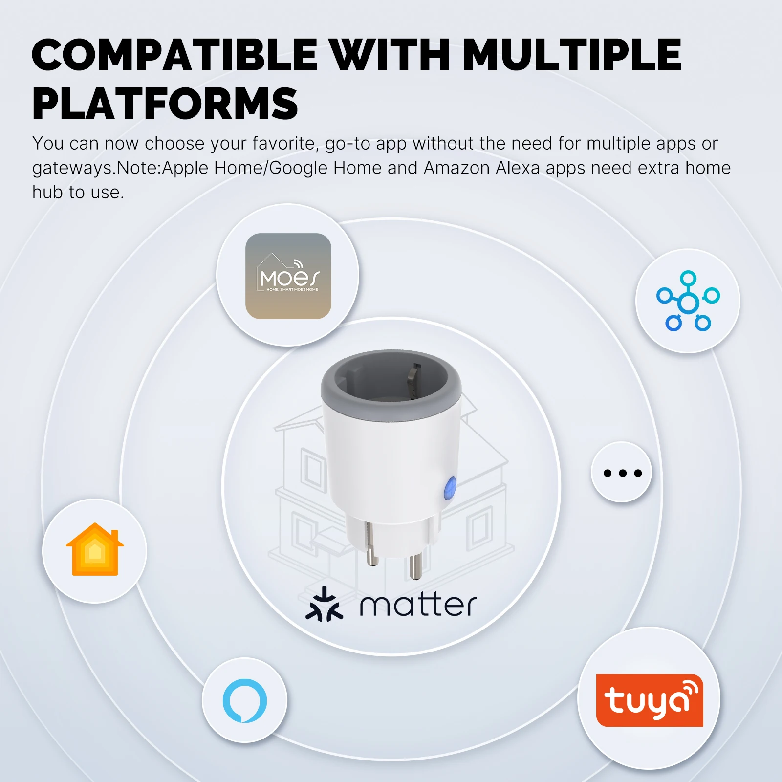 MOES enchufe inteligente para  - Smart Home Apple reseña y precio