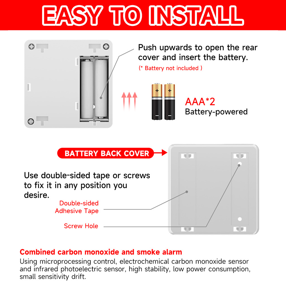 Detector de Humo y Monóxido de - Smart Smoke Detector reseña y precio