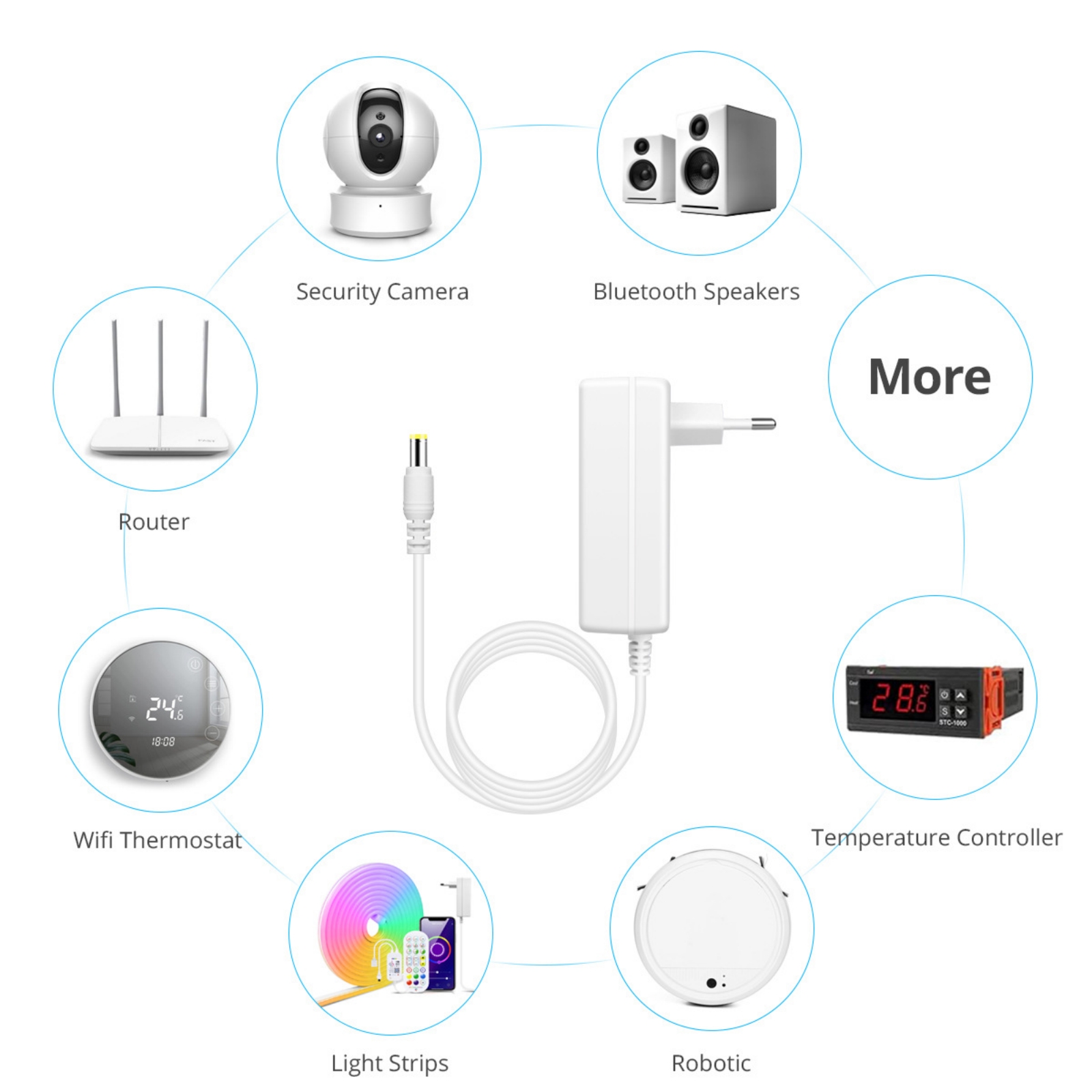 Controlador de tira LED Tuya,  - Smart Power Strip reseña y precio