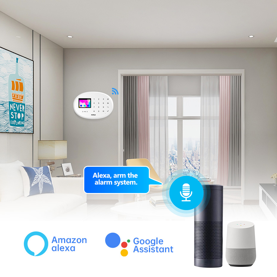 KERUI 4G Tuya sistema de alarm - Smart Smoke Detector reseña y precio