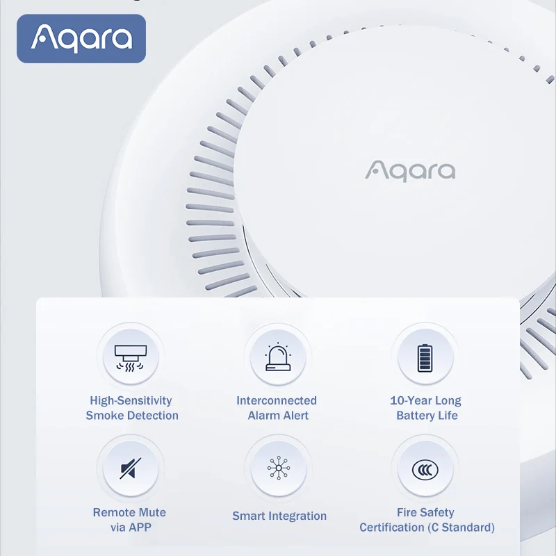 Sensor de Humo Aqara Matter, D - Smart Smoke Detector reseña y precio