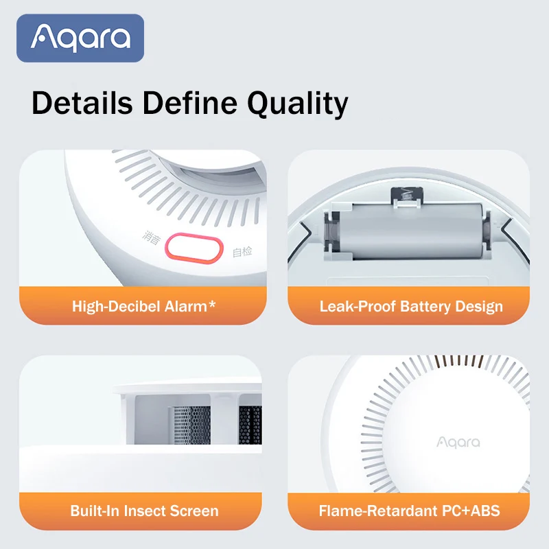Sensor de Humo Aqara Matter, D - Smart Smoke Detector reseña y precio