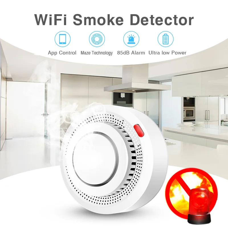 Sensor de Humo Inteligente WiF - Smart Smoke Detector reseña y precio