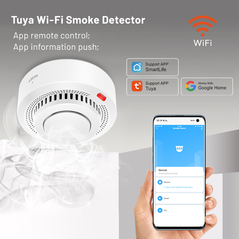 Sensor de Humo Inteligente WiF - Smart Smoke Detector reseña y precio