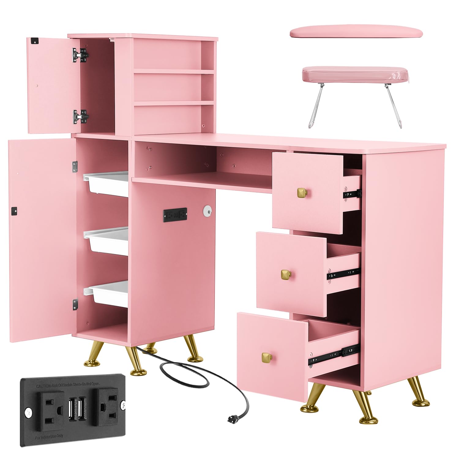 Mesa de Manicura Rosa para Téc - Smart Home Pc reseña y precio