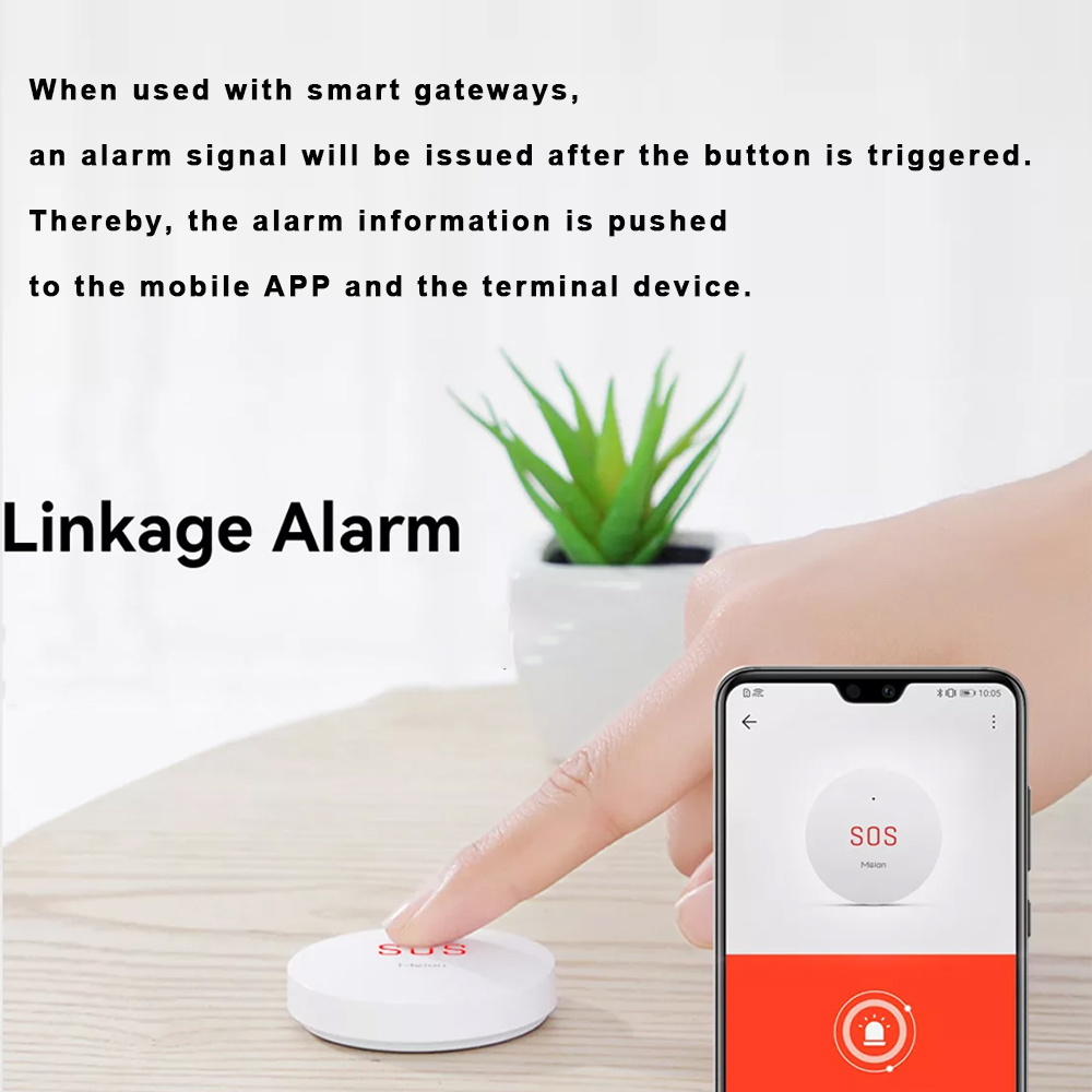 Zigbee-botón de emergencia Tuy - Smart Home Nest reseña y precio