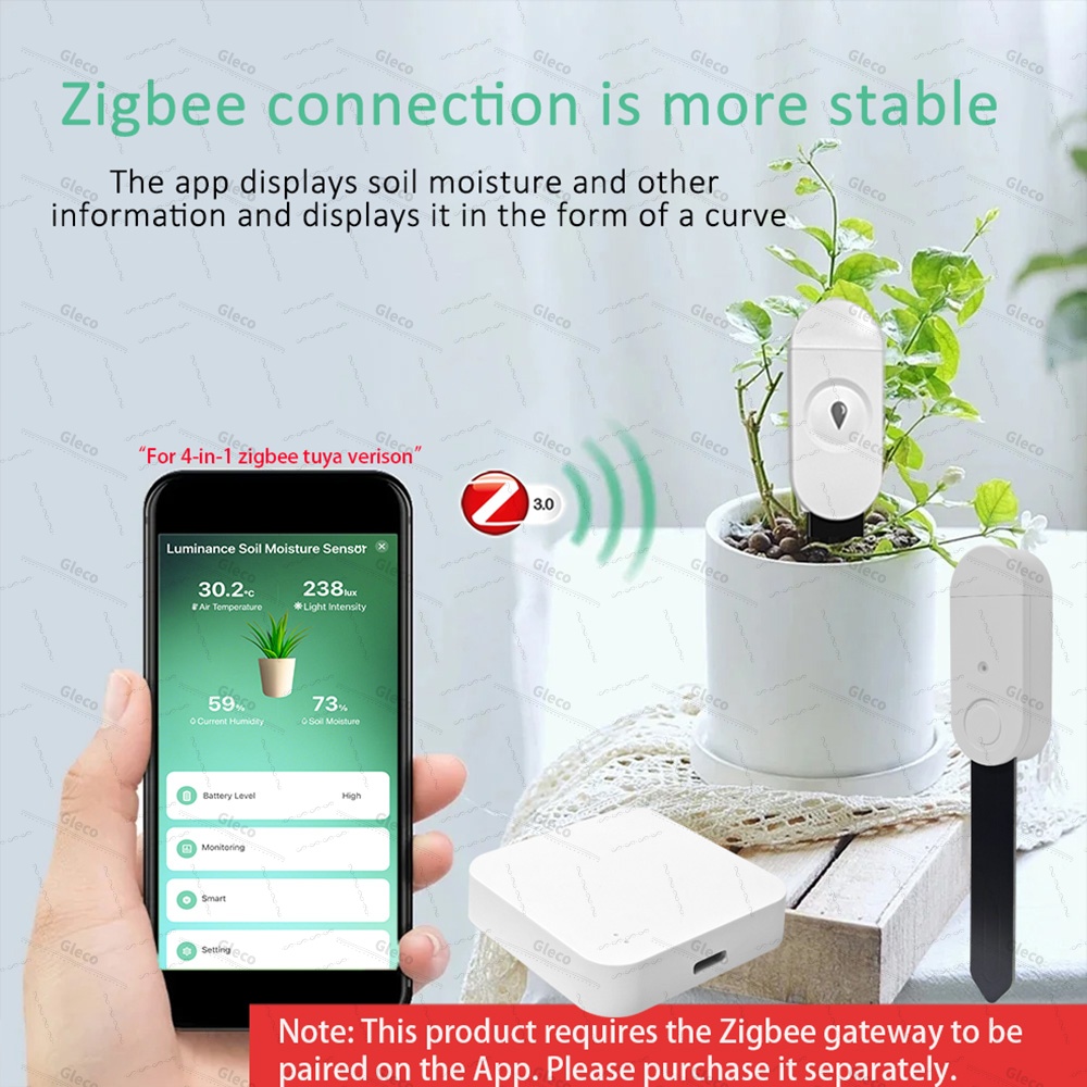 Sensor de humedad del suelo Zi - Smart Home Villa reseña y precio