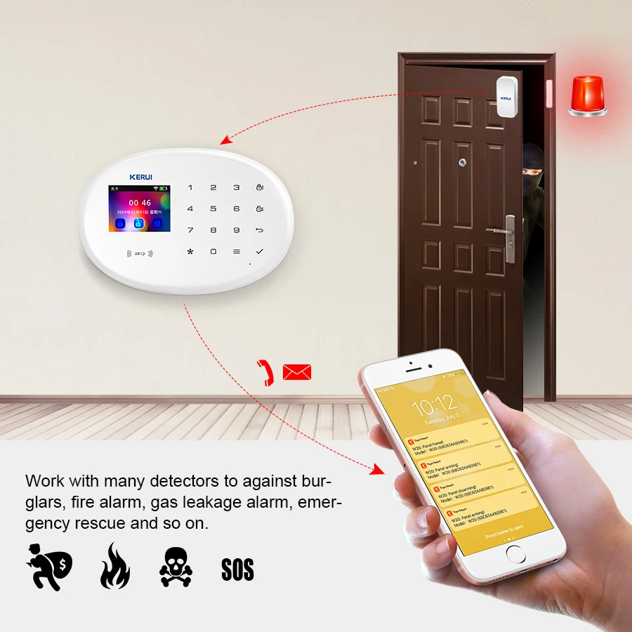 KERUI Tuya sistema de alarma i - Smart Smoke Detector reseña y precio