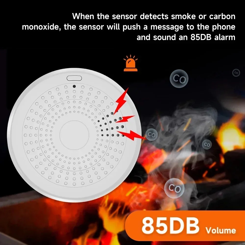 Alarma Inteligente ZigBee para - Smart Smoke Detector reseña y precio