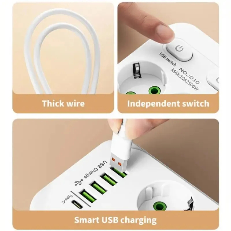 Regleta inteligente de 6 enchu - Smart Power Strip reseña y precio
