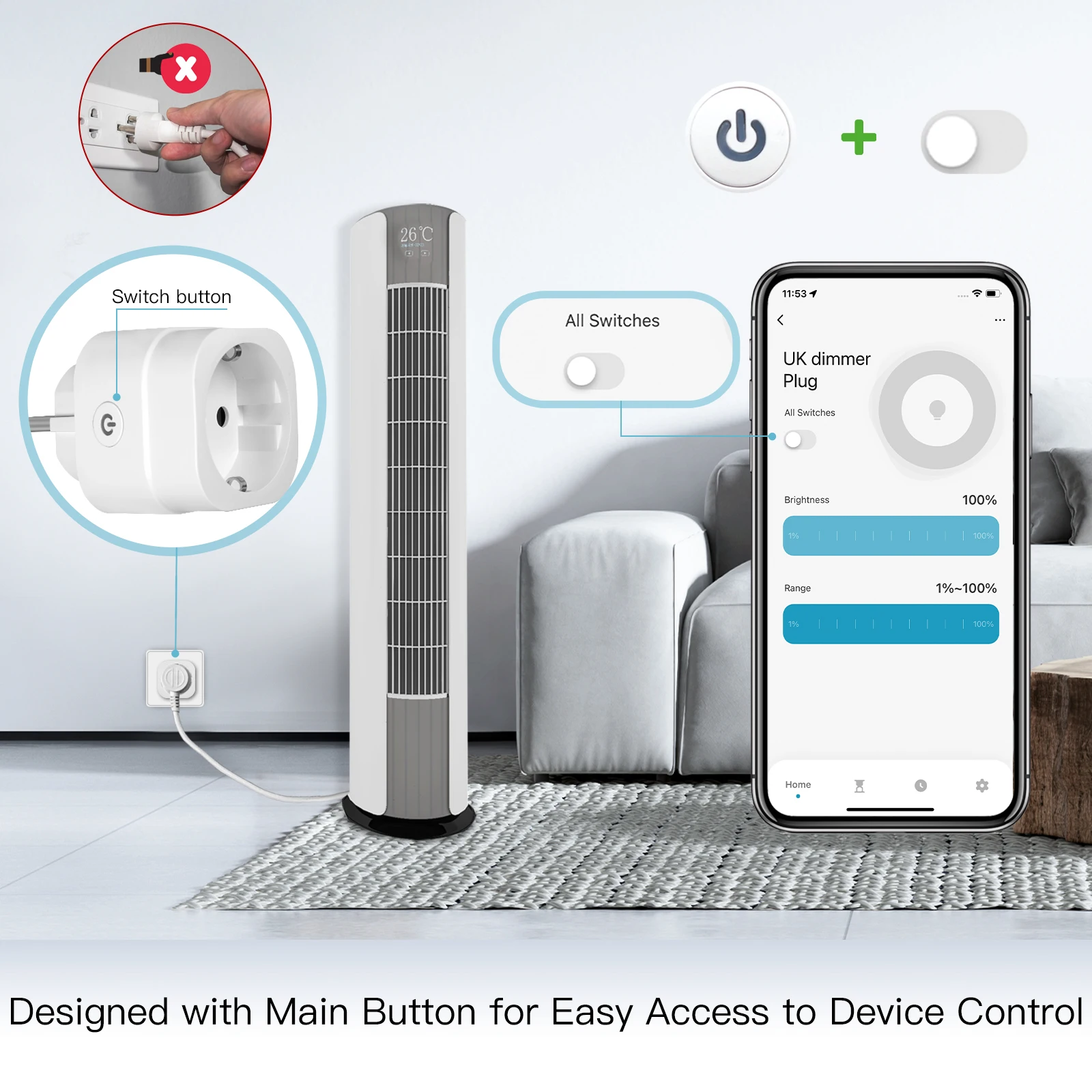 Enchufe Inteligente WiFi MOES  - Smart Home Nest reseña y precio