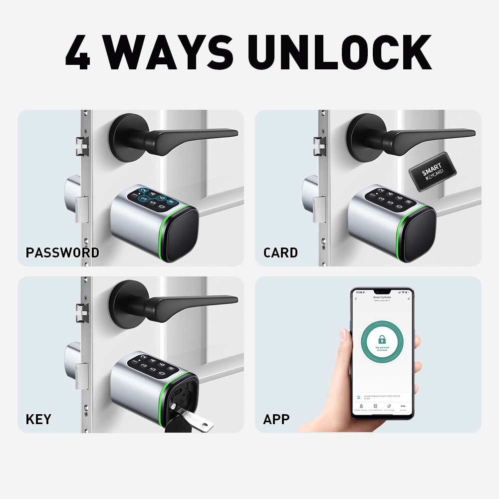 Cerradura de cilindro intelige - Smart Home Website reseña y precio
