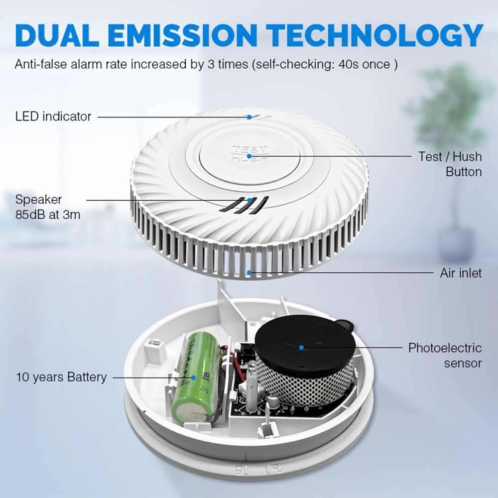 Detector de Humo WiFi LELLKI,  - Smart Smoke Detector reseña y precio