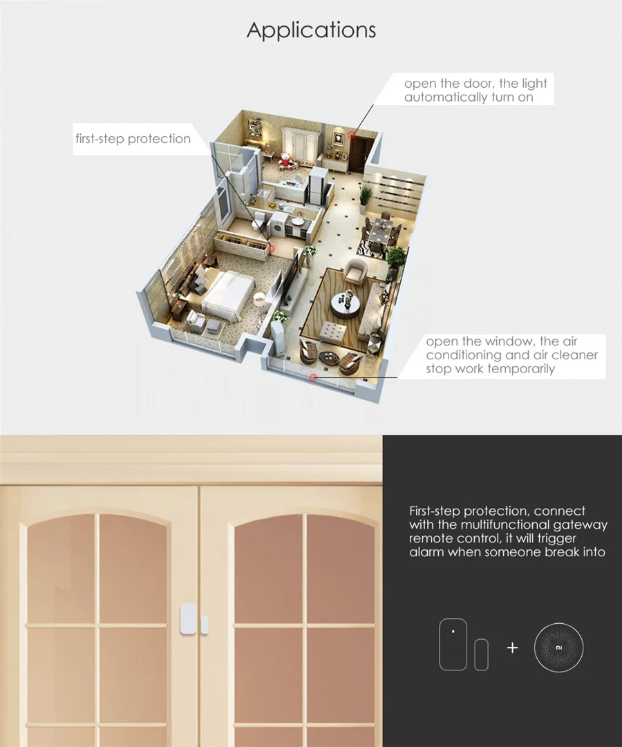 Sensor de puerta y ventana Aqa - Smart Home Xiaomi App reseña y precio